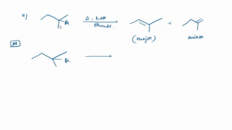 treatment-of-2-bromo-2-methylbutane-with-potassium-hydroxide-in-ethanol-yields-mixture-of-two-alkene-products_-name-the-type-of-reaction-and-the-products-formed-marks-37-dimethyloctene-is-bo-44852