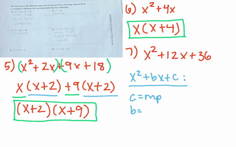 beginarrayl-text-5-x22-x8-x18-x22-x-quad-4-x18-xx2-9x2-x9x2-endarray-7-x212-x36-7-x212-x26-xx1236-6-x24-x-xx4-beginarrayl-text-5-x22-x7-x14-x22-x-7-x14-xx7-7x2-x2-endarray-10-x212-x27