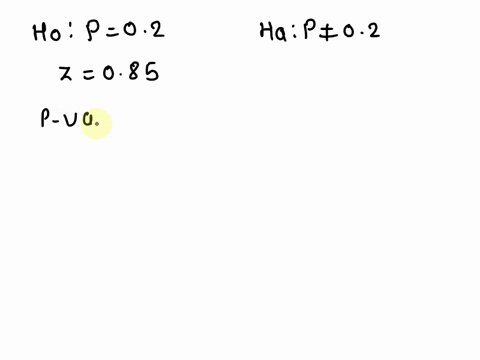 in-a-test-of-h0-p-02-against-h1-p-02-a-sample-of-size-400-produces-z-85-for-the-value-of-the-test-statistic-thus-the-p-value-or-observed-level-of-significance-of-the-test-is-approximately-eq-21428