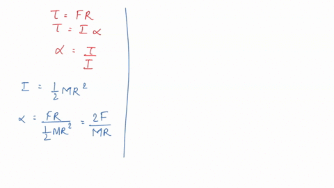 if-instead-of-the-force-an-actual-mass-m-0830-kg-is-hung-from-the-string-find-the-angular-acceleration-of-the-cylinder-8-mez-24-44-2-hint-the-tension-in-the-string-induces-the-torque-in-both-13892