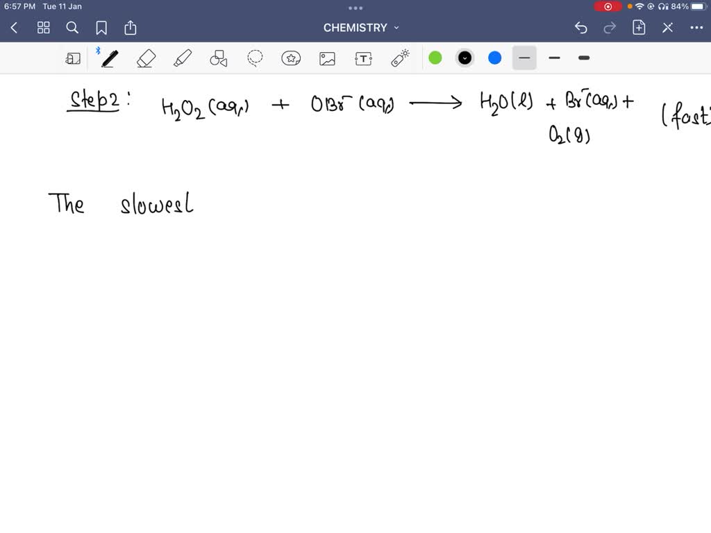 VIDEO solution: 6. The decomposition of hydrogen peroxide, H2O2, is ...