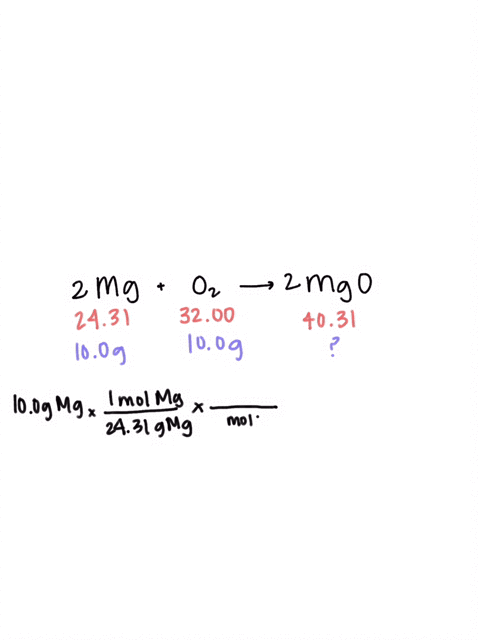 calculate-the-mass-of-magnesium-oxide-formed-when-100g-magnesium-reacts-with-100g-oxygen-write-your-answer-clearly-and-clearly-state-the-limiting-reactant-and-the-yield-05083