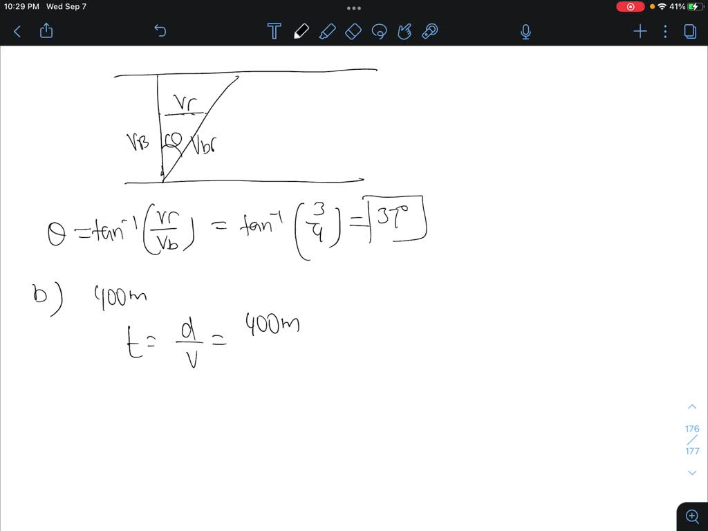 SOLVED You row a boat perpendicular to the shore of a river that