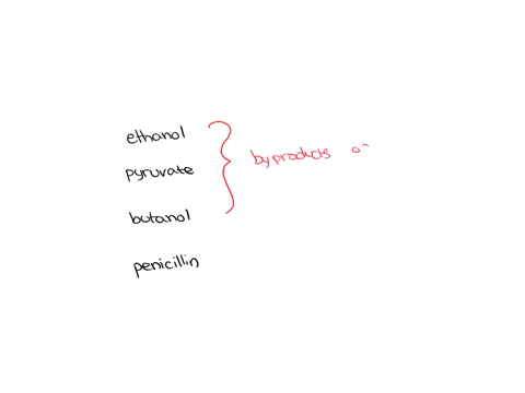 which-of-the-following-is-not-a-commercially-important-fermentation-product-ethanol-pyruvate-butanol-penicillin
