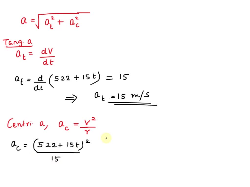 SOLVED: A particle moves on a horizontal circular path of radius 15m ...