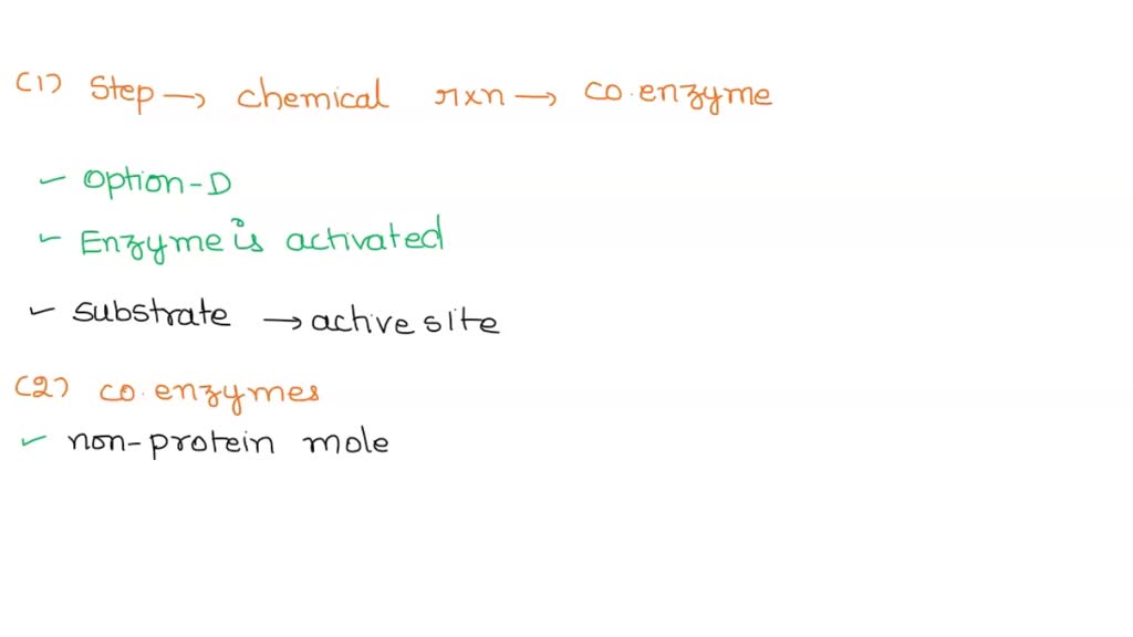 SOLVED Which step comes first in a chemical reaction catalyzed by