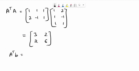 find-a-least-squares-solution-of-ax-b-by-a-constructing-the-normal-equations-for-k-and-b-solving-for-a-14-a-construct-the-normal-equations-for-x_-hb-simplify-your-answers-78305