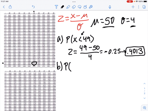given-a-normal-distribution-with-50-and-4-and-given-you-select-a-sample-of-n100-complete-parts-a-through-d-a-what-is-the-probability-that-x-is-less-than-49-px49nothing-type-an-integer-or-dec-33762