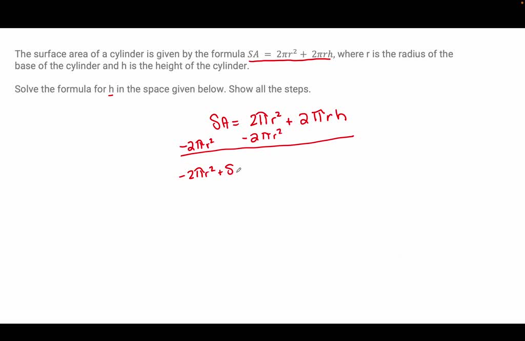 solved-the-formula-for-the-surface-area-a-of-a-cylinder-with-radius