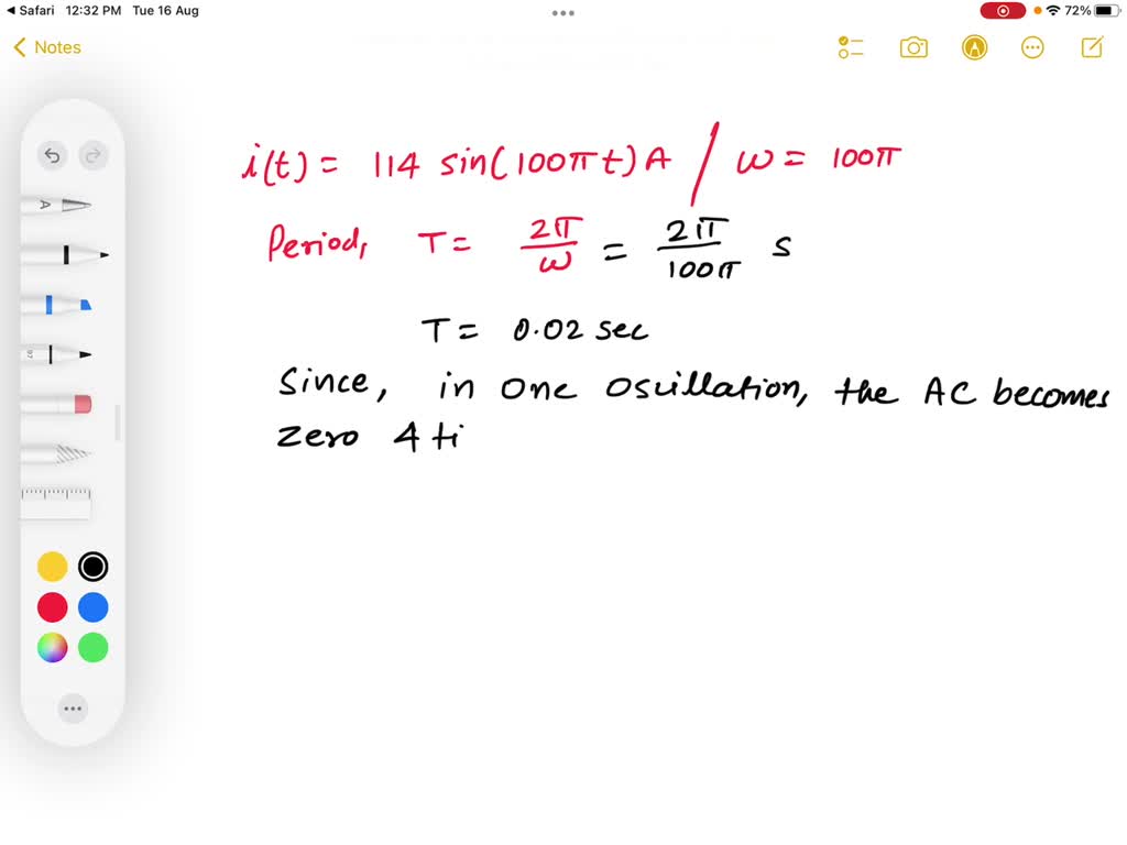The current flowing through a tungstenfilament light bulb is