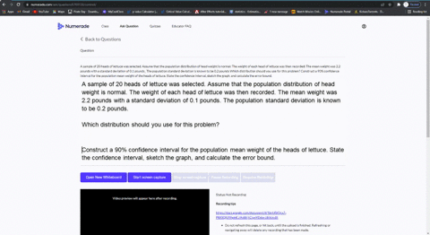 a-sample-of-20-heads-of-lettuce-was-selected-assume-that-the-population-distribution-of-head-weight-is-normal-the-weight-of-each-head-of-lettuce-was-then-recorded-the-mean-weight-was-22-poun-98729