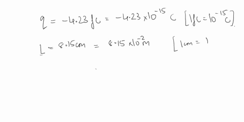 a-nonconducting-rod-of-length-l-815-cm-has-charge-q-423-fc-uniformly-distributed-along-its-lengtha-what-is-the-linear-charge-density-of-the-rodwhat-are-theb-magnitude-andc-directionrelative-06953