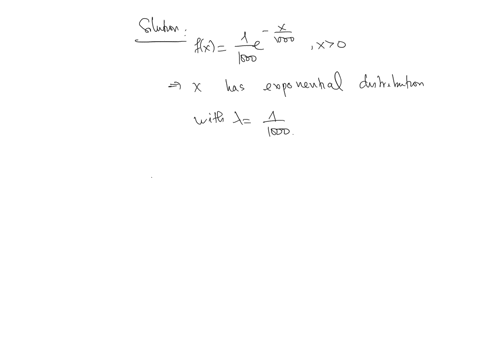 3-the-probability-density-function-of-the-time-to-failure-of-an-electronic-component-in-a-copier-in-hours-is-fx-e-10001000-for-x-0-determine-the-probability-that-a-a-component-lasts-more-tha-47131