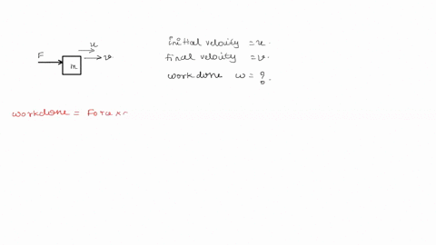 a-body-of-mass-m-is-moving-with-a-uniform-velocity-u-a-force-is-applied-on-the-body-due-to-which-its-velocity-increases-from-u-to-v-how-much-work-is-being-done-by-the-force