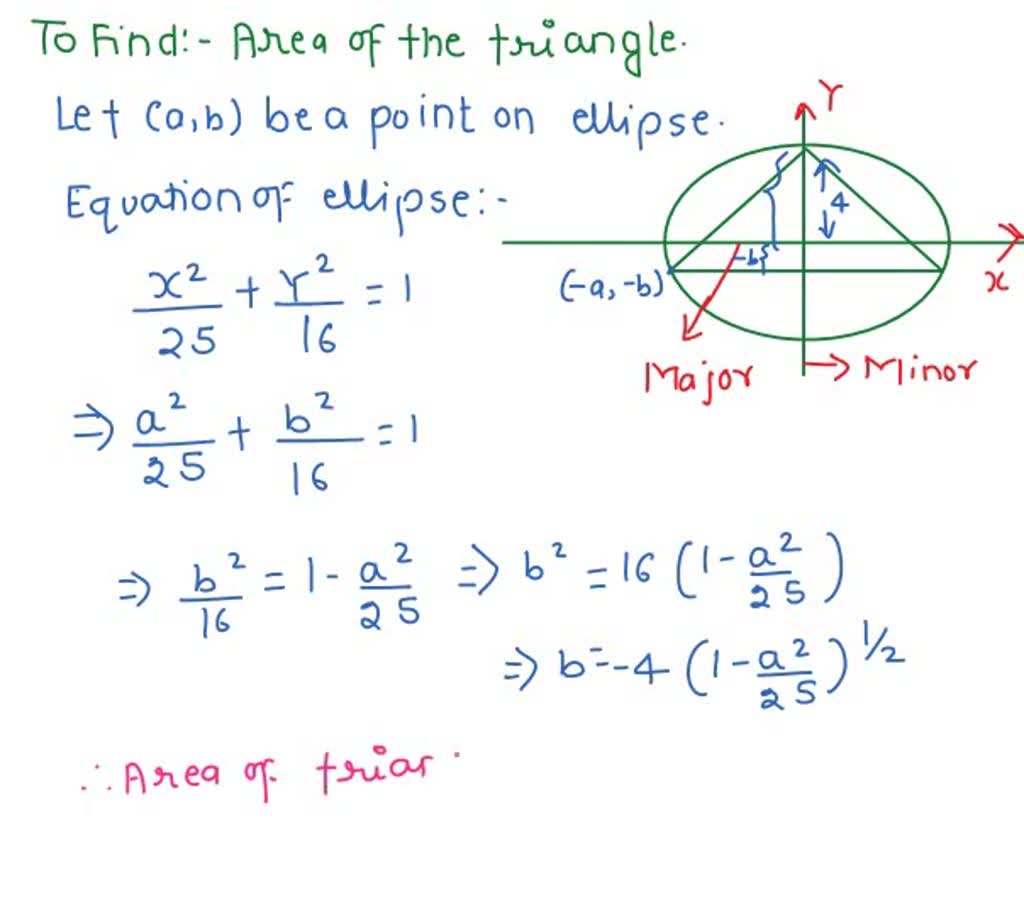 SOLVED: An isosceles triangle of maximum area is inscribed in an ...