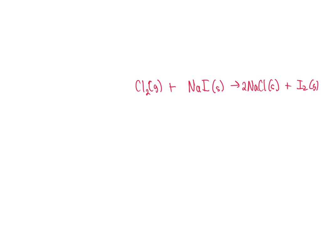 SOLVED When the following molecular equation is balanced using the