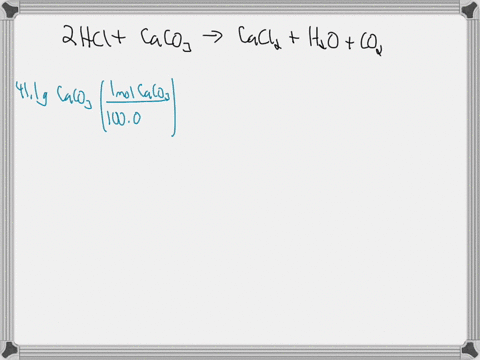 SOLVED: Consider the reaction of hydrochloric acid with calcium ...