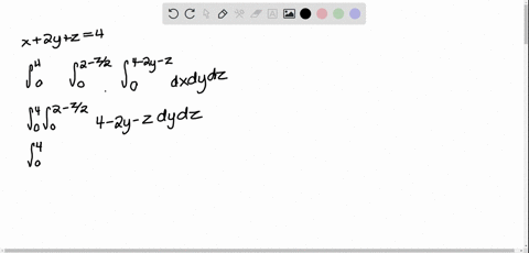 find-the-volume-in-the-first-octant-bounded-by-the-coordinate-planes-and-the-plane-x-2y-z-4-46003
