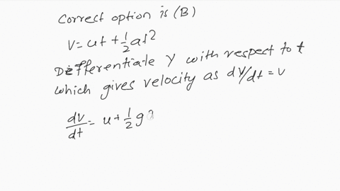 the-motion-of-a-particle-of-mass-m-is-describe-by-yut-12gt2-find-the-force-acting-on-the-particle-55004