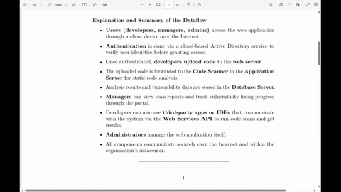 Your task is to draw a dataflow diagram for the following...
