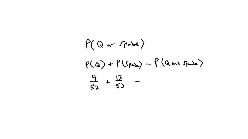 SOLVED A single card is drawn from a standard 52card deck. Calculate