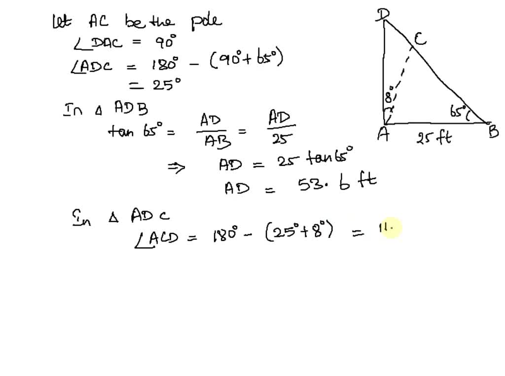 SOLVED: When the angle of elevation of the sun is 65°, a telephone pole ...