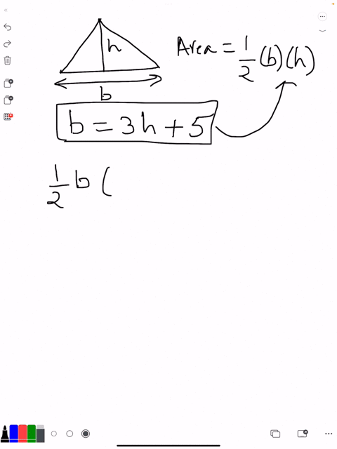 the-base-of-a-triangle-is-5-inches-more-than-3-times-the-height-if-the-area-of-the-triangle-is-116-square-inches-find-the-base-and-height-60948
