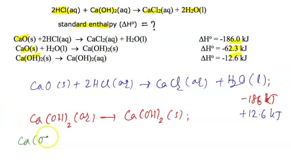 Solved An Aqueous Solution Of Calcium Hydroxide Neutralizes Hydrochloric Acid As Shown In The 8656