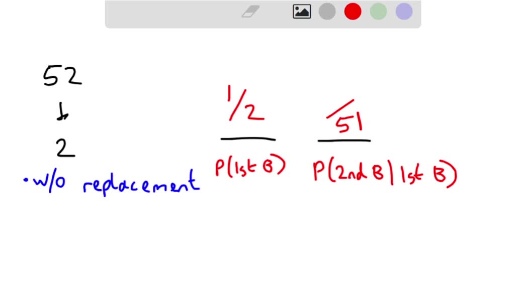 22) A full deck of cards is divided in half at random Find the