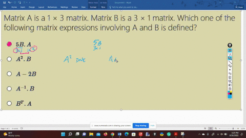 matrix-a-is-a-1-3-matrix-matrix-b-is-a-3-matrix-which-one-of-the-following-matrix-expressions-involving-a-and-b-is-defined-sb-a-a2-b-a-2b-a-1b-bt-a-51585