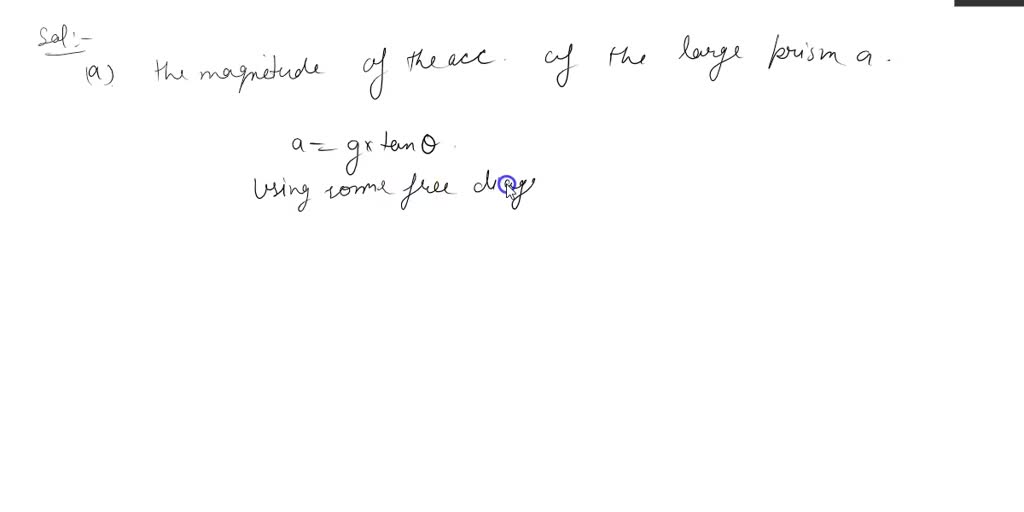 SOLVED: In the diagram, both the prisms and the block have equal masses ...