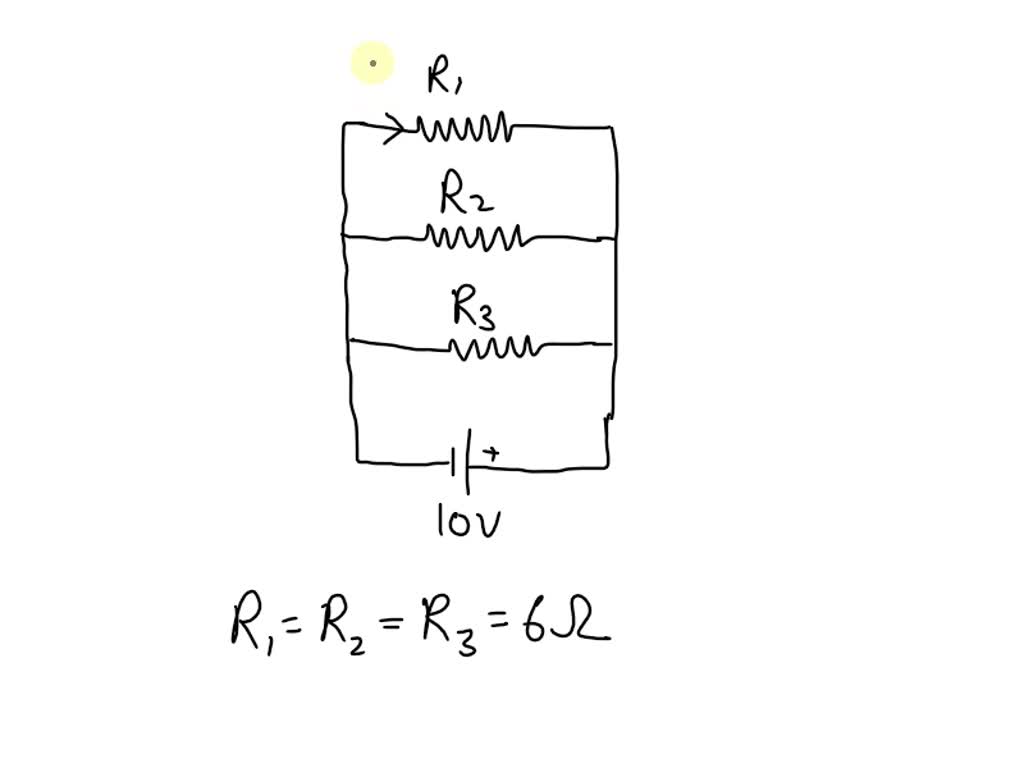 SOLVED Three identical resistors (R1, R2, R3 = 6Î©) are connected in