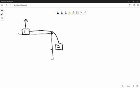 two-blocks-are-connected-by-a-massless-string-that-passes-over-a-frictionless-pulley-as-shown-in-the-figure-below-block-2-falls-vertically-causing-block-1-to-slide-along-a-frictionless-table-as-shown-