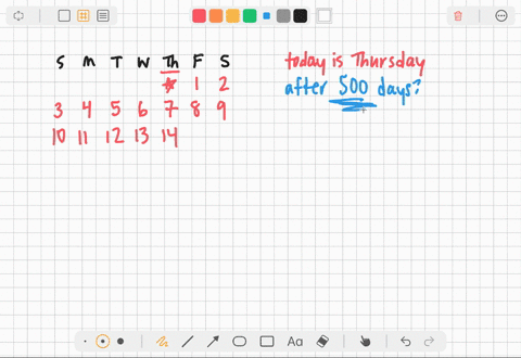 if-today-is-thursday-what-day-will-it-be-after-500-days-amonday-btuesday-c-sunday-d-friday-74262