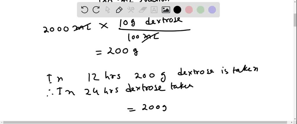 Solved: A Tpn Formula For A Specific Patient Is As Follows: Dextrose 