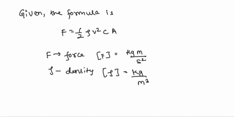 physics-air-resistance-is-modeled-as-force-f-that-depends-on-the-square-of-the-speed-at-which-an-object-passes-through-air-according-to-the-equation-pv-ca-where-a-is-the-cross-sectional-area-84657