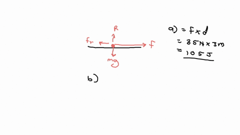 a-horizontal-force-of-magnitude-350-mathrmn-pushes-a-block-of-mass-400-mathrmkg-across-a-floor-where-16137