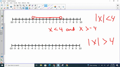 a-set-of-real-numbers-is-graphed-find-an-inequality-involving-an-absolute-value-that-describes-the-6-27659