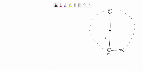 a-point-particle-of-mass-m-is-attached-to-the-end-of-a-massless-ideal-string-of-length-l-while-the-other-end-of-the-string-is-fixed-and-the-mass-is-launched-into-a-circular-trajectory-in-ver-61434