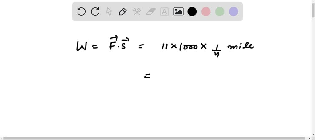 SOLVED: Determine the work done by the constant force. The locomotive ...