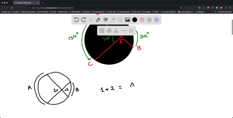in-the-diagram-shown-chords-ab-and-cd-intersect-at-e-the-measure-of-ac-is-134-the-measure-of-db-is-3x-and-the-measure-of-aec-is-7x-what-is-the-degree-measure-of-aed-3x5-134-04473