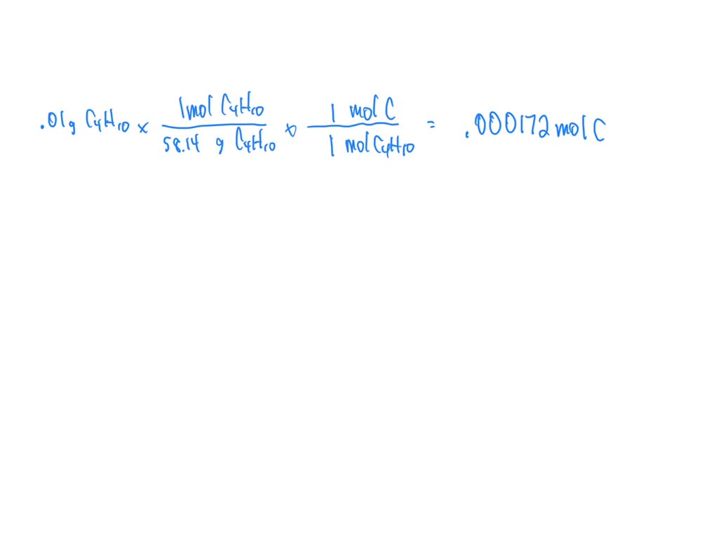 SOLVED: Consider the incomplete combustion reaction that you observed ...