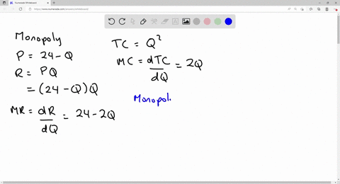 suppose-that-a-monopolist-faces-the-demand-curve-p24qp24q-and-has-total-cost-curve-tcqq2tcqq2-the-firm-is-unable-to-price-discriminate-what-is-the-value-of-the-lerner-index-at-the-profit-max-85883
