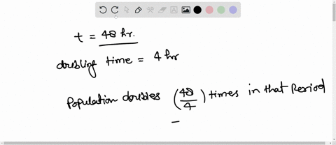 the-doubling-time-of-a-popluation-of-flies-is-4-hours-by-what-factor-does-the-population-increase-in-48-hours-62624