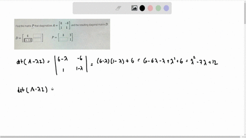 find-the-matrix-p-that-diagonalizes-aleftbeginarraycc6-6-1-1endarrayright-and-the-resulting-diagonal-matrix-d-dleftbeginarraycc-4-square-text-ex5-square-endarrayright-quad-pleftbeginarrayll-3-2-square