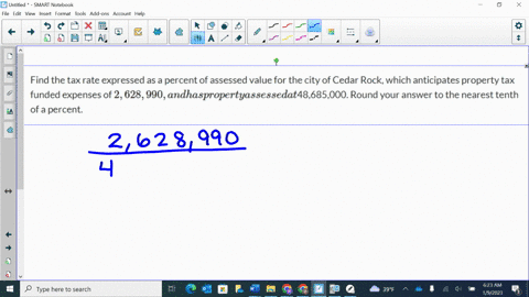 find-the-tax-rate-expressed-as-a-percent-of-assessed-value-for-the-city-of-cedar-rock-which-anticipates-property-tax-funded-expenses-of-2628990-and-has-property-assessed-at-48685000-round-yo-47096