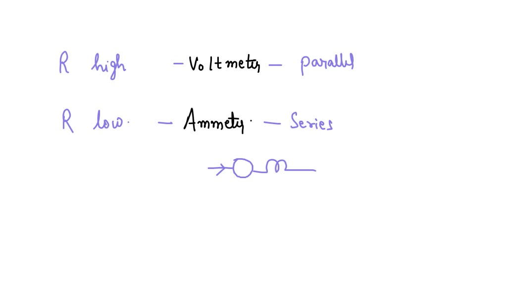 SOLVED Prelab questions Why ammeter is always connected in series