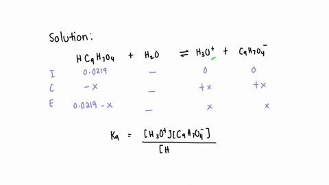 calculate-the-ph-of-a-00219-m-aqueous-solution-of-acetylsalicylic-acid-aspirin-hc9h7o4-ka-3010-4