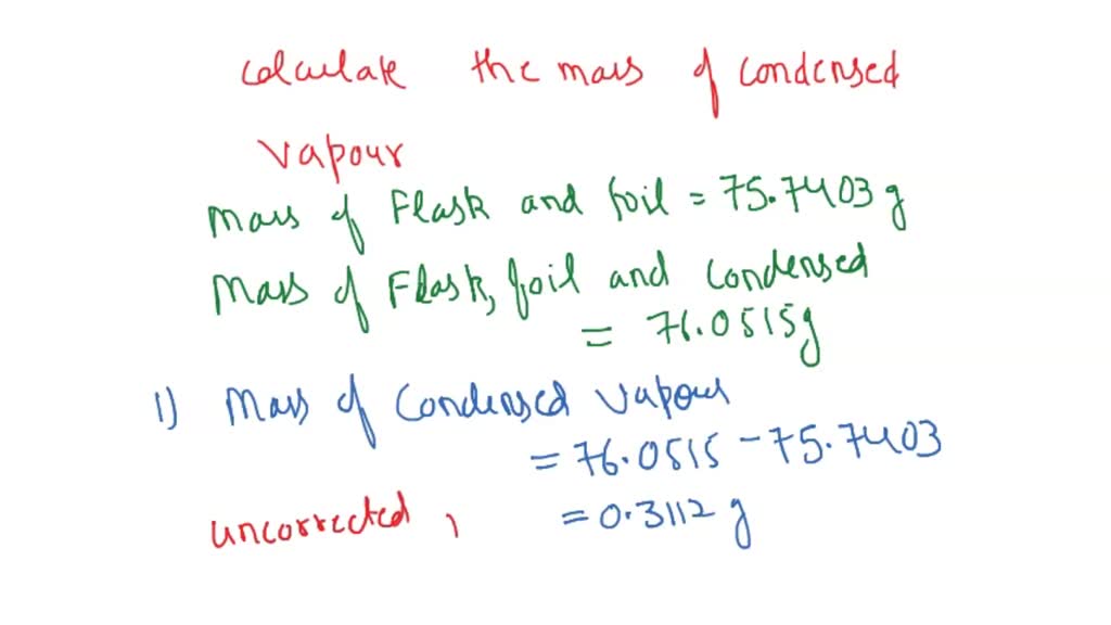 SOLVED Mass of empty Erlenmeyer flask, aluminum foil and rubber band