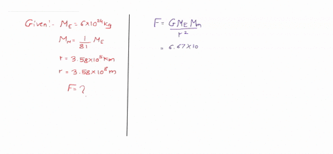 find-the-gravitational-force-of-attraction-between-the-moon-and-the-earth-if-the-mass-of-the-moon-is-181-times-the-mass-of-earth-g-667-x-10-11-n-m2kg2-radius-of-moons-orbit-is-358-x-105-km-mass-of-the